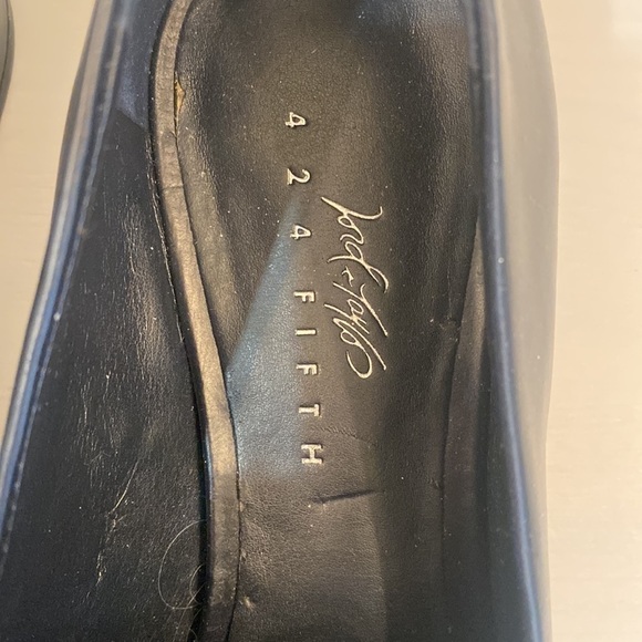 Lord & Taylor Leather Pointed Heeled Loafers - Picture 12 of 13